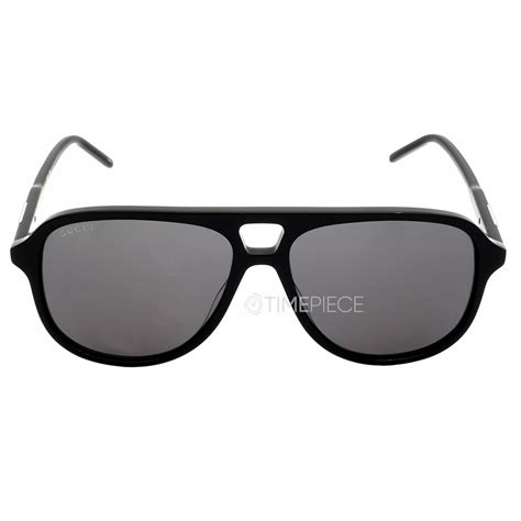 gucci 1156|Gucci Grey Navigator Men's Sunglasses GG1156S 001 57.